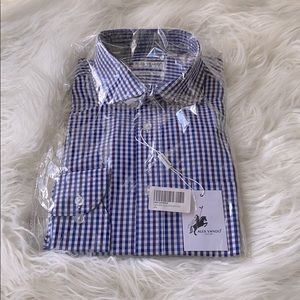 Alex Vando modern fit button down shirt 15.5